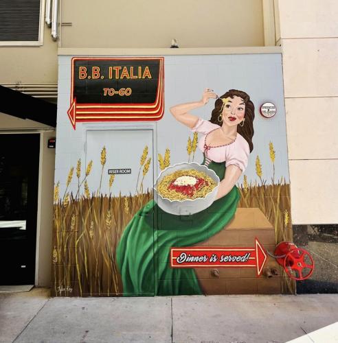 B.B. Italia To.Go mural- 
