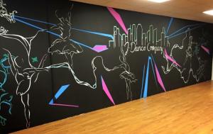 J-Dance Company Mural  20x40ft.