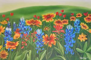 Wildflowers of Texas 24x36 in.